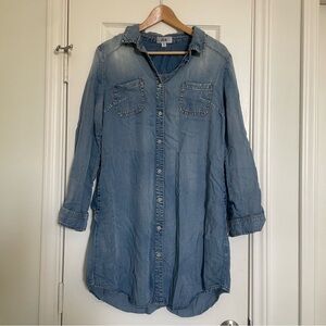 Zia chambray shirt dress, size M
